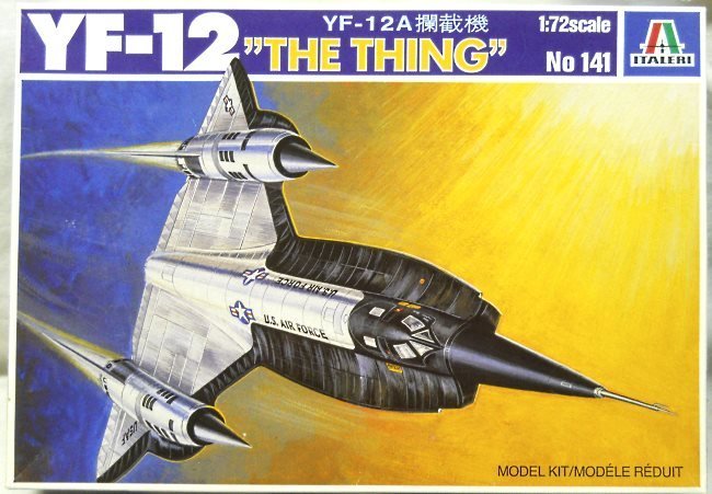 Italeri 1/72 Lockheed YF-12A Interceptor - (ex Testors), 141 plastic model kit